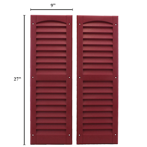 maroon shutters