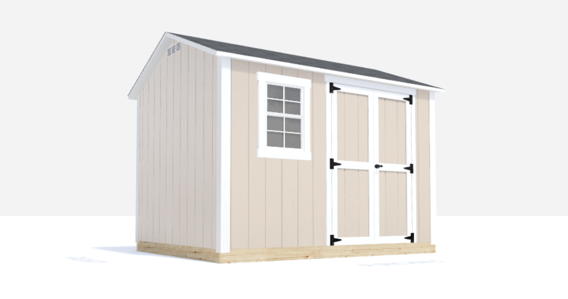 8x10 gable shed