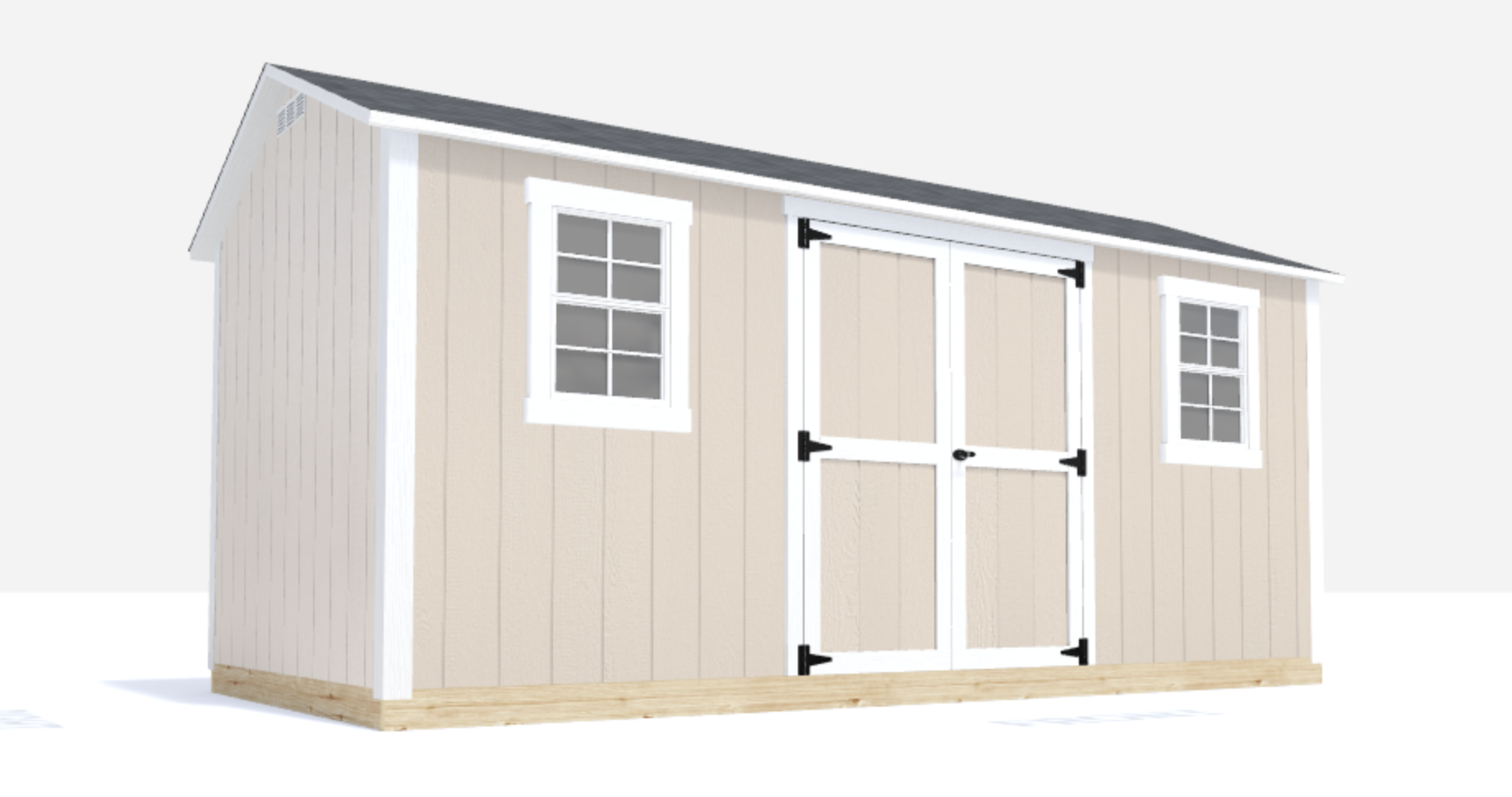 8x16 gable shed