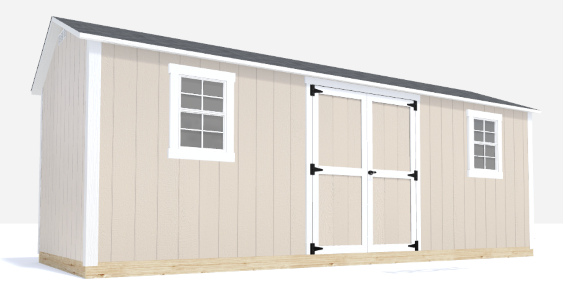 8x20 gable shed