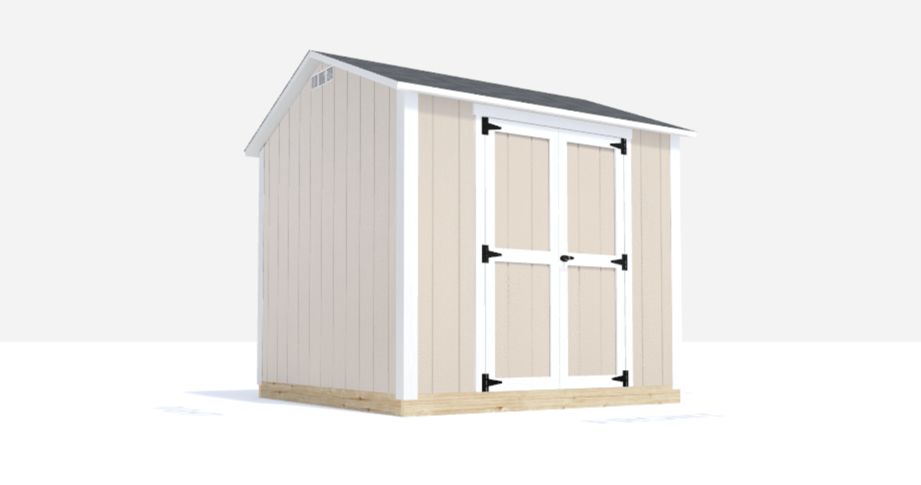 8x8 gable shed