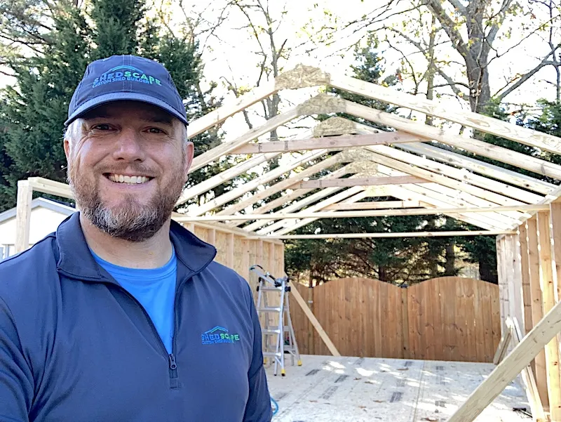 storage sheds built on site near me