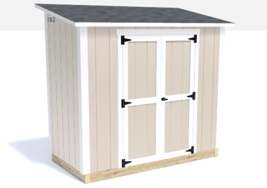 lean-to garden shed