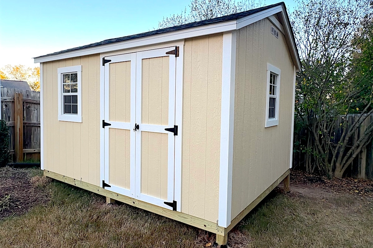 build storage shed on site greer sc
