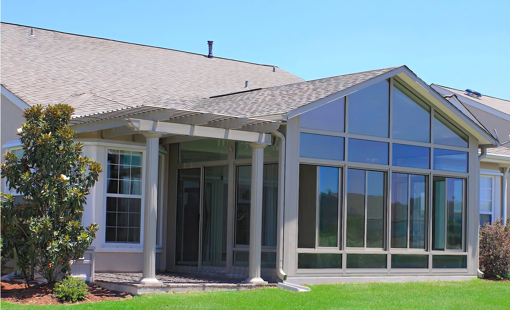 glass sunroom addition contractors greenville sc