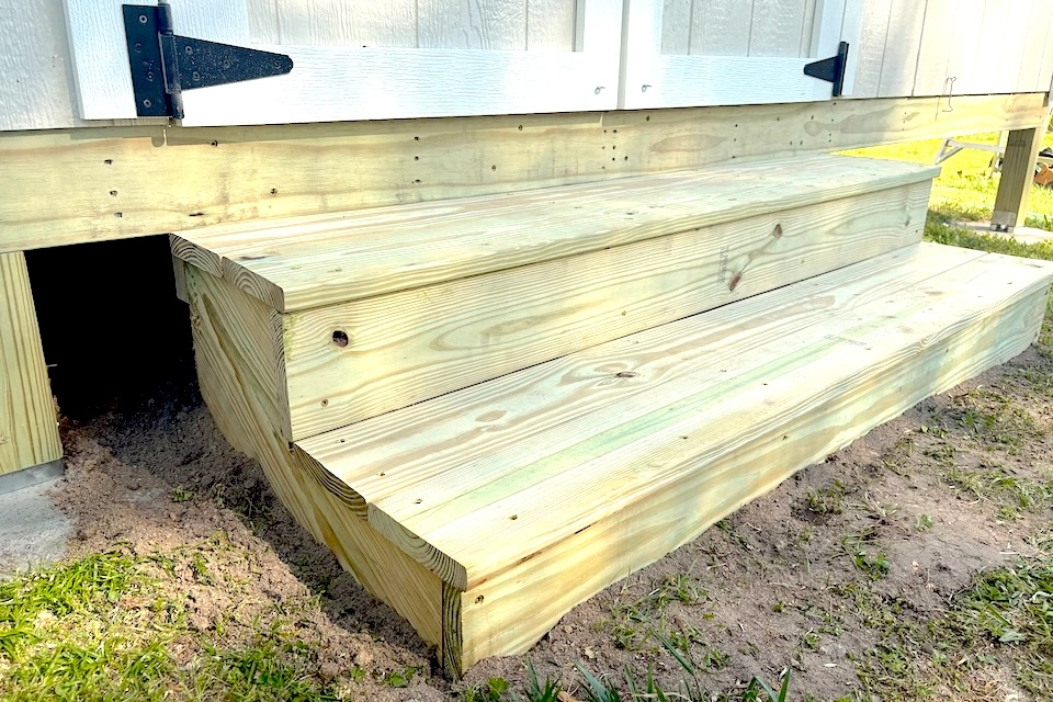 outdoor shed steps taylors sc