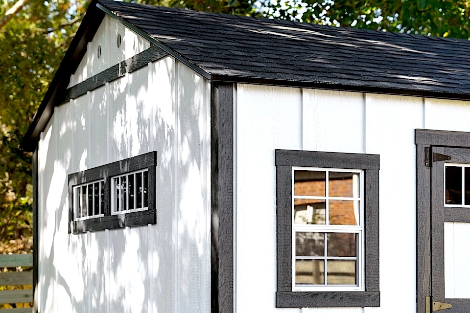 storage shed with board and batten siding greenville sc