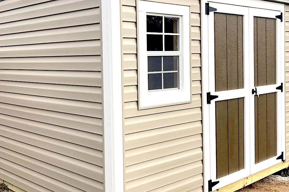 vinyl siding on shed