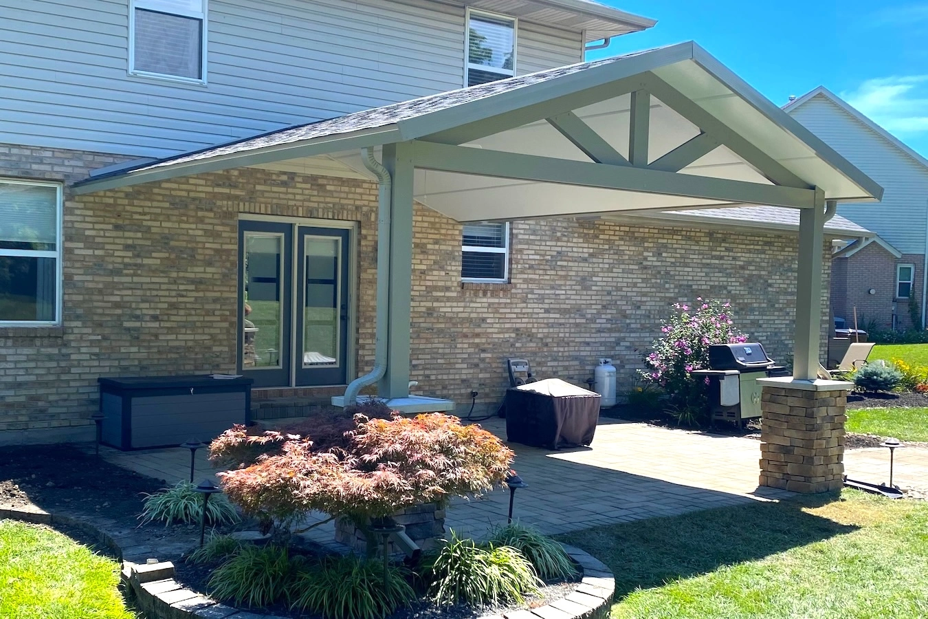 insulated aluminum patio roof attached to house greer sc