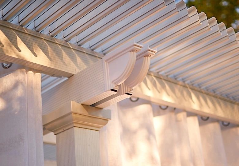 metal freestanding pergola on deck greer sc