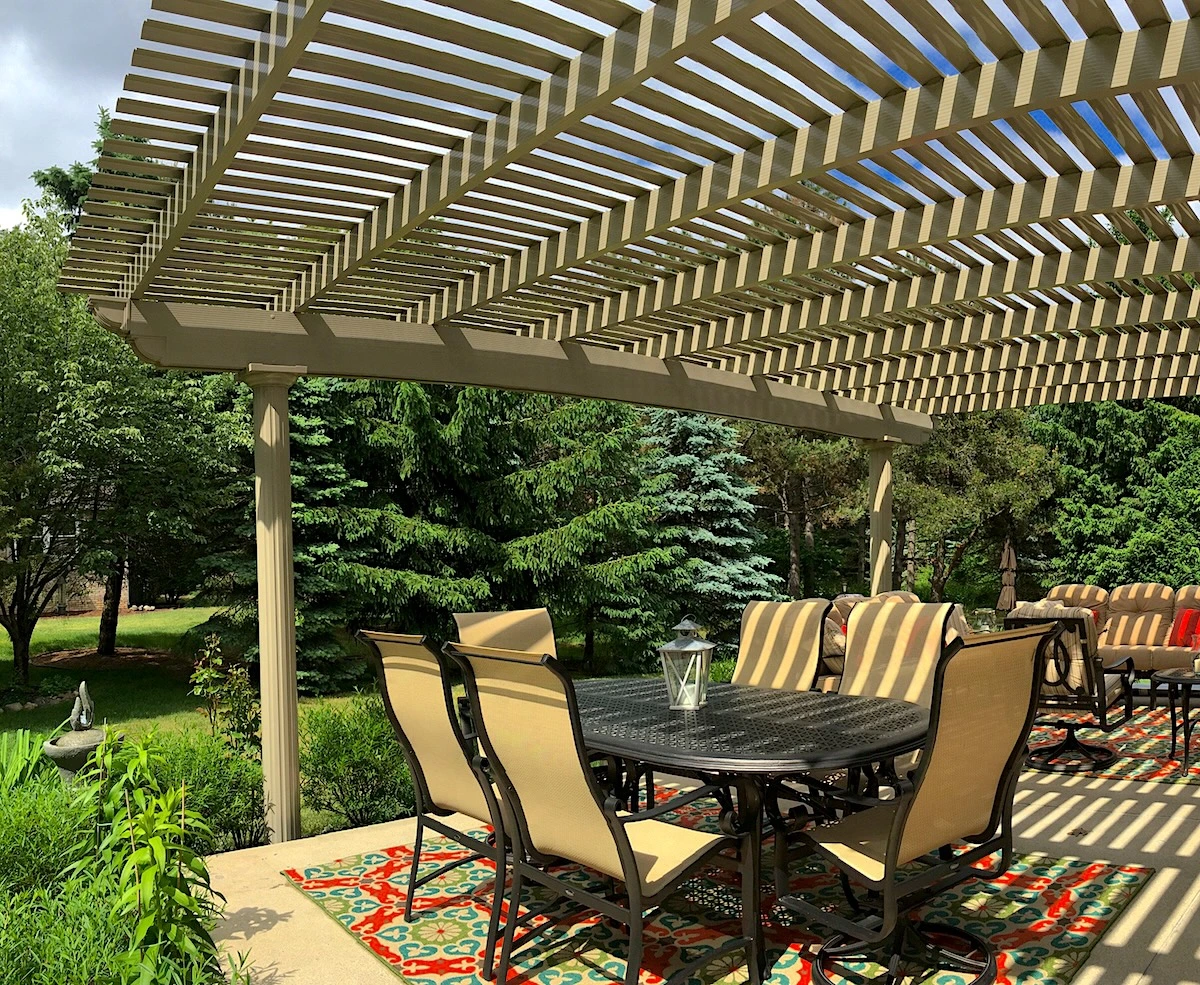 outdoor patio pergola near me simpsonville sc 29681